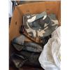 Image 2 : BOX OF MISC ROLLER SKATES, KNEE PADS, ARM PADS, HAT, ETC.