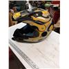 Image 2 : BLACK, GRAY & YELLOW MOTOCROSS HELMET