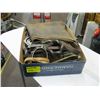 Image 1 : BOX OF MISC LEATHER CHAPS, COWBOY BOOTS, SPURS, ETC.