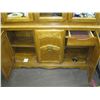 Image 2 : OAK MATCHING CHINA CUPBOARD