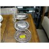 Image 1 : 2 PCES OF CRYSTAL GLASSWARE AND 2 SERVING TRAYS