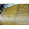 Image 2 : OAK TABLE ONE LEAF AND 4 CLOTH CHAIRS