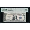 Image 1 : 1935B $1 STAR Silver Certificate PMG 66EPQ