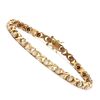 Image 1 : Plated 18KT Yellow Gold 0.21ctw Diamond Bracelet