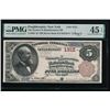 Image 1 : 1882 $5 Poughkeepsie NY National PMG 45EPQ