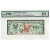 Image 1 : 2000 $5 Disney Dollar PMG 64