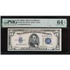 Image 1 : 1934B $5 Silver Certificate PMG 64EPQ