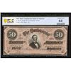 Image 1 : 1864 $50 T-66 Confederate PCGS 64