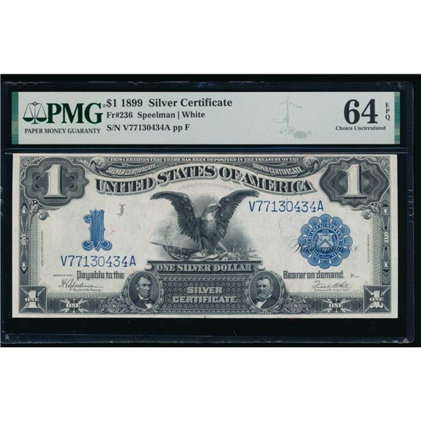 1899 $1 Black Eagle Silver Certificate PMG 64EPQ
