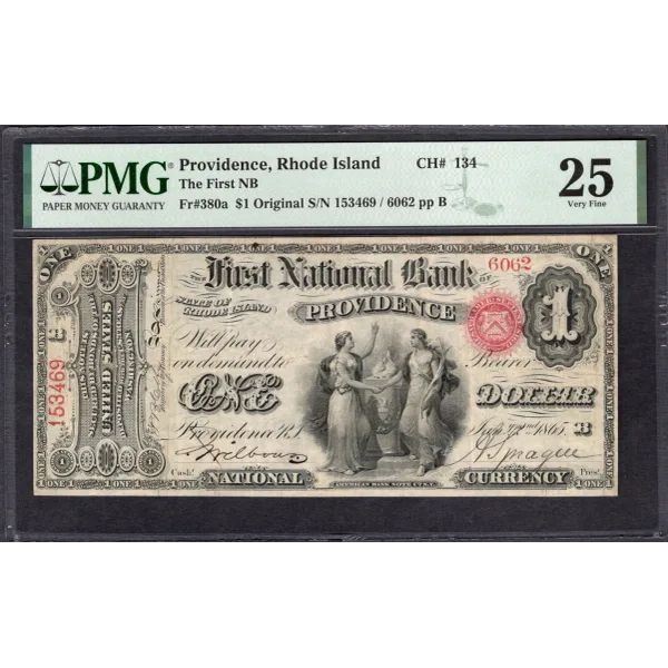 Original Series $1 Providence RI National PMG 25