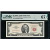 Image 1 : 1963A $2 Legal Tender Note PMG 67EPQ