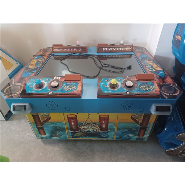 HARPOON LAGOON 4 PLAYER ARCADE GAME MACHINE.