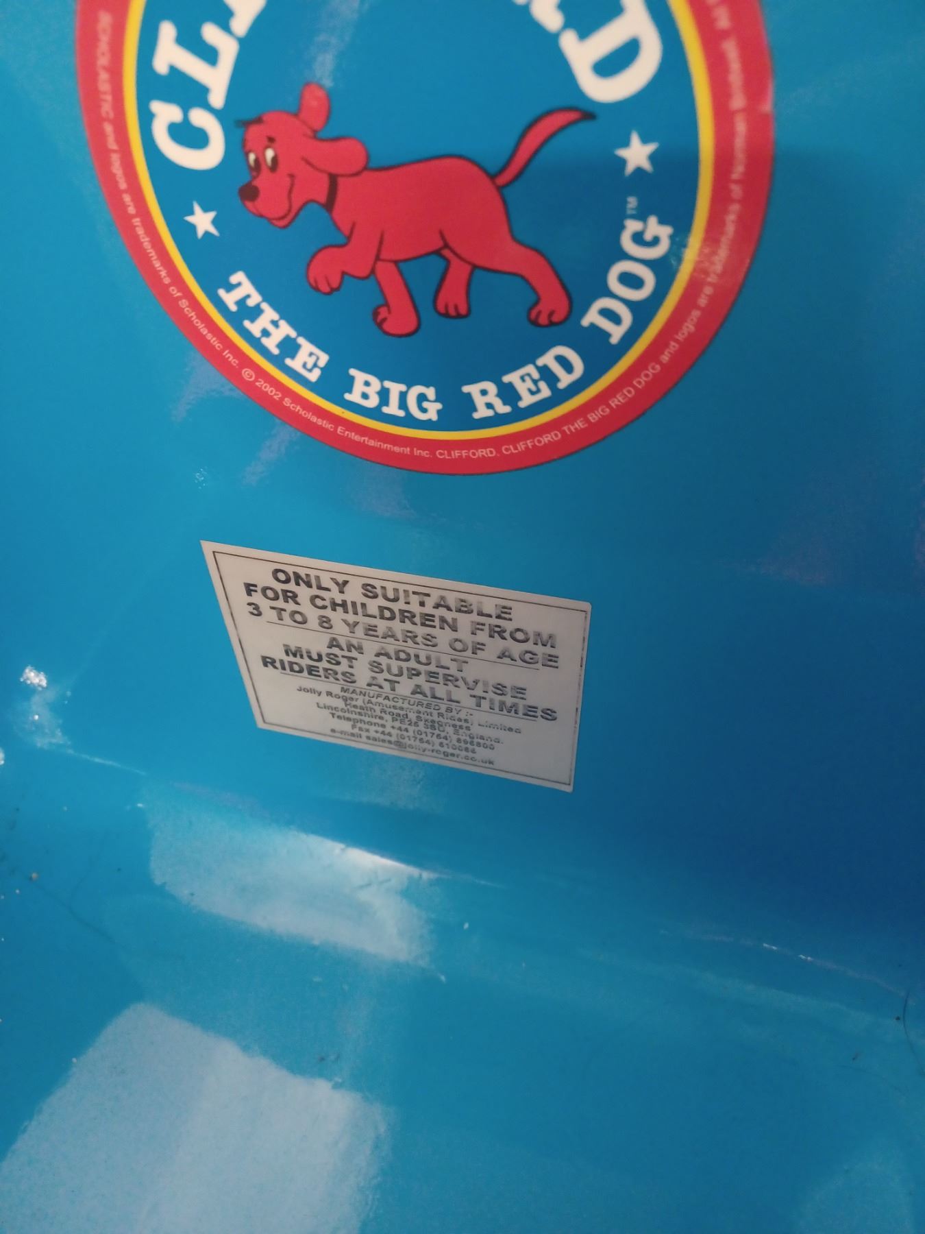 CLIFFORD the BIG RED DOG - KIDDIE RIDE-