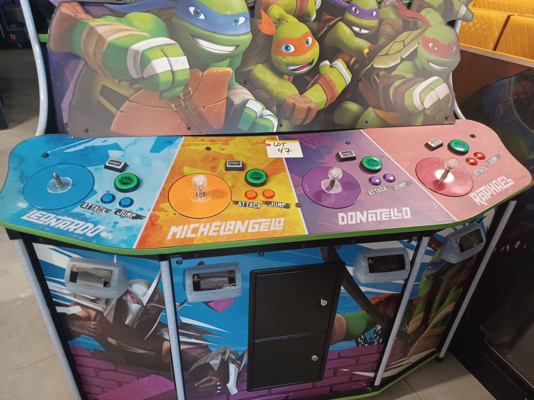 TEENAGE MUTANAT NINJA TURTLES - ARCADE GAME MACHINE(UP TO 4 PLAYERS; S ...