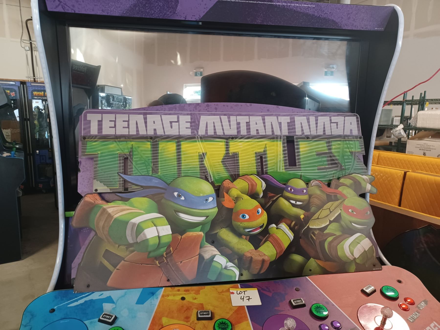 TEENAGE MUTANAT NINJA TURTLES - ARCADE GAME MACHINE(UP TO 4 PLAYERS; S ...