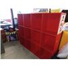 Image 1 : RED SHELVING UNIT: 12"D x 72"L x 60"H