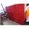 Image 2 : RED SHELVING UNIT: 12"D x 72"L x 60"H