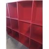 Image 4 : RED SHELVING UNIT: 12"D x 72"L x 60"H