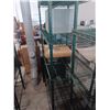 Image 2 : LARGE GREEN WIRE 5-SHELF SHELVING UNIT.(21"W x 36"L x 72"H)