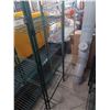 Image 3 : LARGE GREEN WIRE 5-SHELF SHELVING UNIT.(14"W x 24"L x 86"H)
