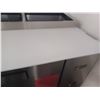 Image 10 : STAINLESS STEEL 3-FT. x 93" x 37" COUNTERTOP COOLER/PREP-PIZZA TABLE. EFI.