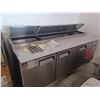 Image 1 : STAINLESS STEEL 3-FT. x 93" x 37" COUNTERTOP COOLER/PREP-PIZZA TABLE. EFI.