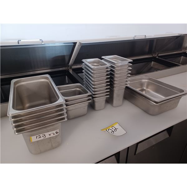 Stainless Table Insert 26-STAINLESS STEEL INSERTS for REFRIDGERATED/PREP TABLE INSERTS ...