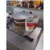 Image 1 : PIZZA LOT: ASSORTED PIZZA PAN(S)˜8" & PIZZA KNIFE & 2-CANS: PINEAPPLE
