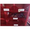 Image 3 : SMALL: RACK OF BINS 9" x 36" x 25" & CONTENTS.