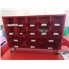 Image 1 : SMALL: RACK OF BINS 9" x 36" x 25" & CONTENTS.