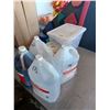 Image 1 : 4L TABLE SYRUP; 11L - WHITE VINEGAR; 2L CRUSHED TOMATOES; TOTE of POUTINE MIX (SEE PHOTOS.)