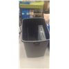 Image 1 : KEN SUN AIR COMRESSOR, 2-CASH DRAWERS (IN LARGE BLACK TOTE w/BLUE LID) + RECYCLE BIN, 2-BLACK JACKET