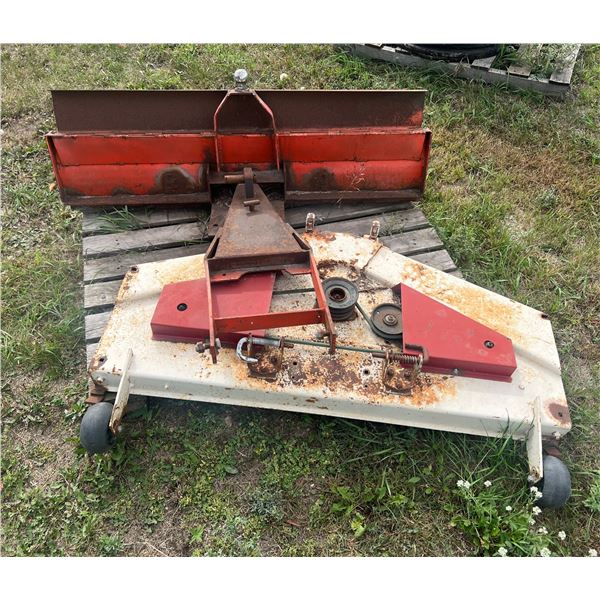 MOWER DECK AND PLOW