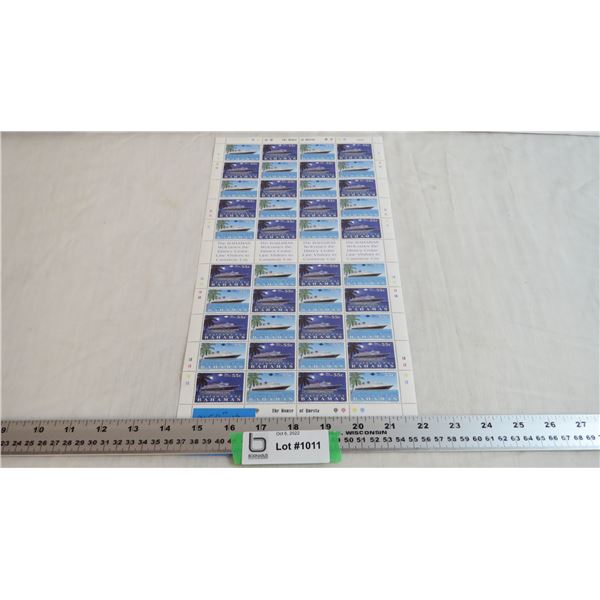Disney Bahamas Stamp Sheet