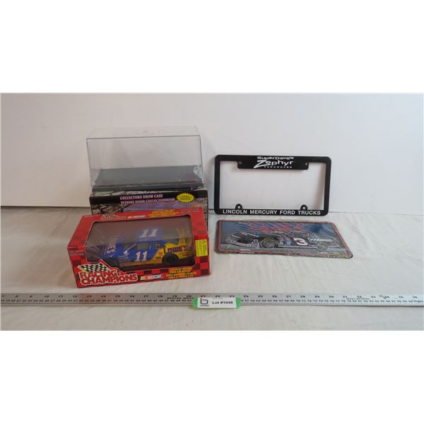 96 Stock Car 1:24 scale, (2) Collector Cases, misc