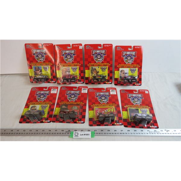 (8) 50th Anniversary Nascar 1:64 scale Die Cast Car