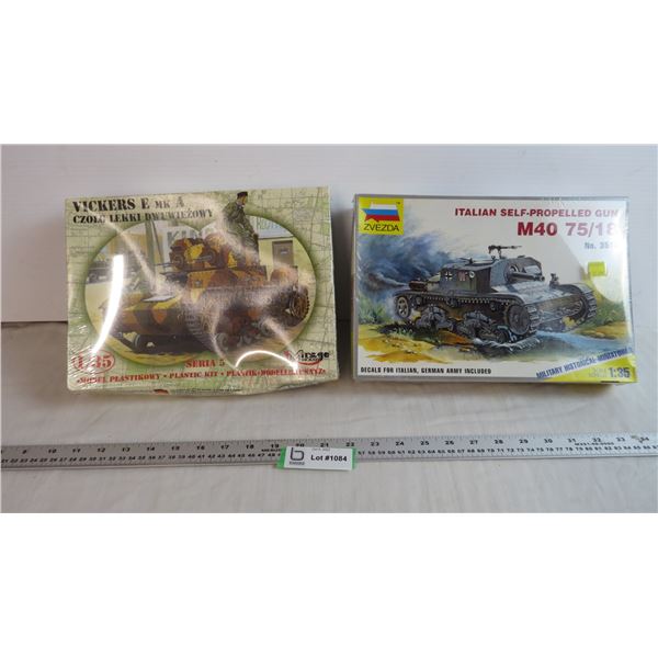 (2) Sealed 1:35 scale Tank Model Kits