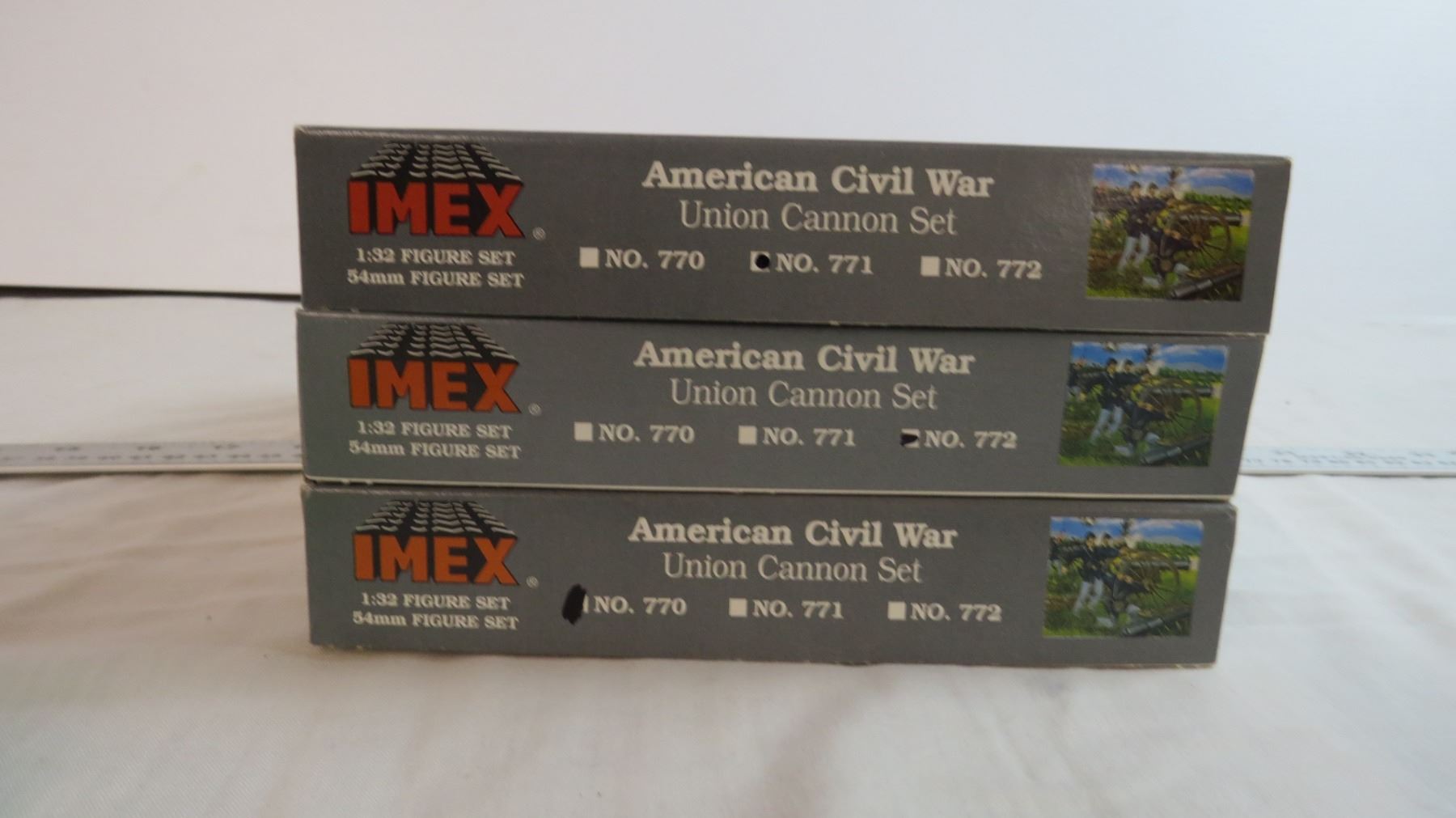 (3) 1:32 scale American Civil War Model Kits - Bodnarus Auctioneering