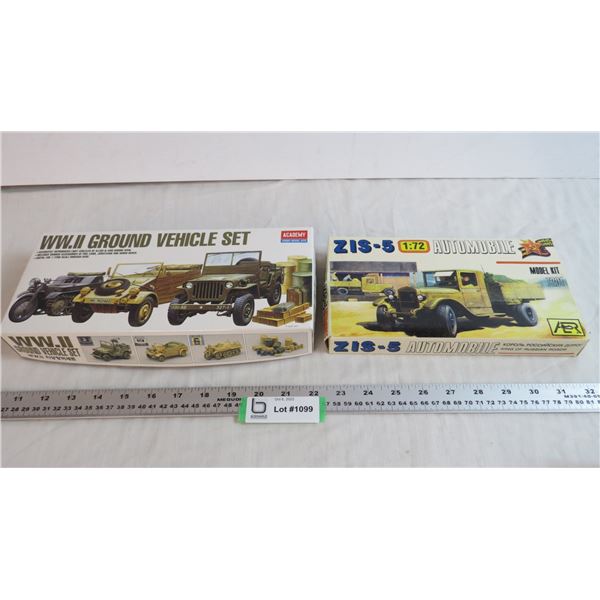 (2) 1:72 scale Model Kits