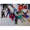 Image 2 : Plastic tote of over 30 small superhero figures and 2 toys