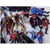 Image 5 : Plastic tote of over 30 small superhero figures and 2 toys