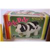 Image 3 : Vintage Roly-Poly Cow in original Box + Container w/ Blocks