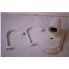 Image 2 : Ceramic Light Fixture, (2) Hooks +Misc