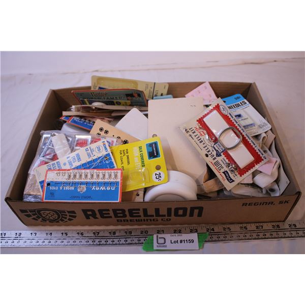 Box of Assorted Sewing Items