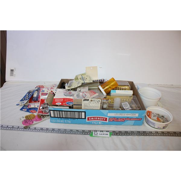 Box of Assorted Sewing Items