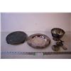 Image 1 : (3) Silver Plate Items + Warmer