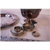 Image 2 : (3) Silver Plate Items + Warmer