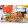 Image 2 : (3) Baking Sheets, Assorted Pot Holders + Misc Items