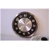 Image 6 : Wall Clock, Casserole Dish w/ Lid + Misc