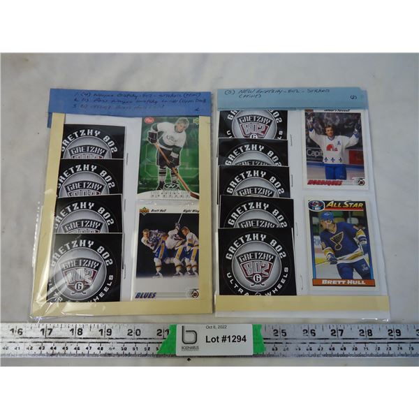 (2) Sleeves of hockey cards and stickers(as in description in pictures)